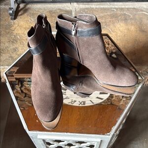Coach Brown Suede Ankle Boots